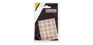Fijación y Tornilleria - TAPON CUBRETORNILLO ADHESIVO TEXTIL BEIGE 20UDS
