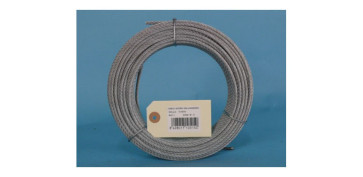 Cables y cadenas - CABLE ACERO GALVANIZADO ROLLO 15 M Ø 5 (6 X 7) +1 ALMA TEXTIL