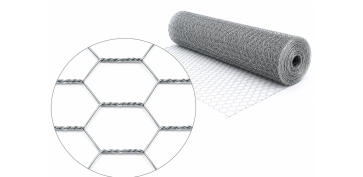 Cercado y ocultacion jardin - MALLA TRIPLE TORSION GALVANIZADA 41 X 0,9 MM 1 X 50 M
