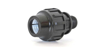 Fontanería - FITTING ENLACE RIEGO MANG M Ø 25MM-3/4 ROSC FIT PP
