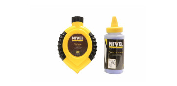 Señalizacion - TIRALINEAS TRAZADOR 30 M + BOTE DE POLVO AZUL DE 115 GR