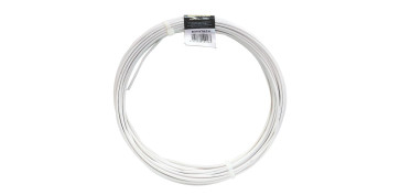 Alambre, muelles y sirgas - ALAMBRE ACERO PLASTIFICADO BLANCO 20 M Ø 1,6/2,8 MM