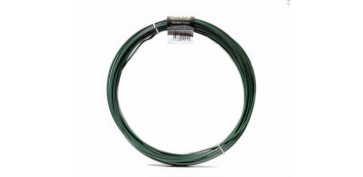 Alambre, muelles y sirgas - ALAMBRE ACERO PLASTIFICADO VERDE 20 M Ø 1,6/2,8 MM