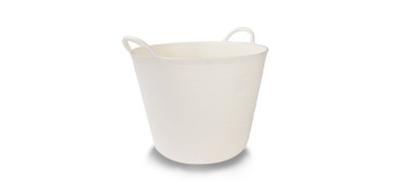 Herramienta manual de jardin - CAPAZO FLEXIBLE MULTIUSOS 38 L BLANCO