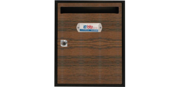 Novedades - BUZON INTERIOR INOXIDABLE TEIDE SAPELI/INOX
