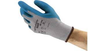 Guantes - GUANTE CONST 10 PE/ALG AZ/GR EN388 ACTIVARMR 80-100 ANSELL 