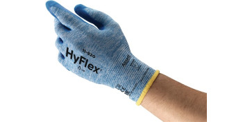 Guantes - GUANTE MECANICO 07 NYLON P/NITRI AZUL HYFLEX 11-920 ANSELL 