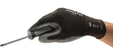 Guantes - GUANTE MECANICO 09 NYLON P/PU NEG/GRIS HYFLEX 11-601 ANSELL 
