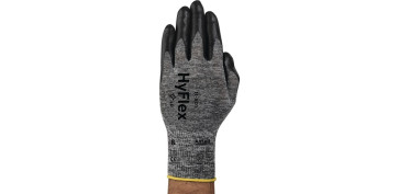Guantes - GUANTE MECANICO 10 NYLON P/PU GRIS/NG HYFLEX 11-801 ANSELL 