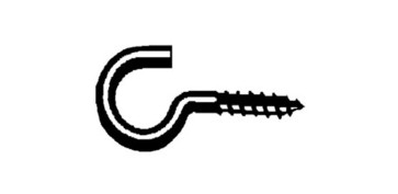 Fijación y Tornilleria - HEMBRILLA ABIERTA CINCADA 17X40MM 16 UDS