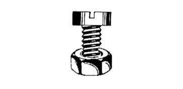 Fijación y Tornilleria - TORNILLO ROSCA METRICA DIN84  CINCADO CON TUERCA M5X20MM 16 UDS