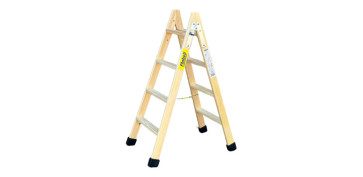Escaleras - ESCALERA MADERA TIJERA 4+4 PELDAÑOS