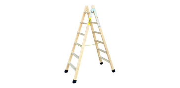 Escaleras - ESCALERA MADERA TIJERA 6+6 PELDAÑOS