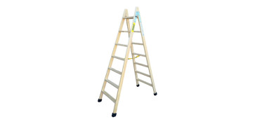 Escaleras - ESCALERA MADERA TIJERA 7+7 PELDAÑOS