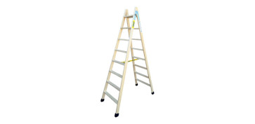 Escaleras - ESCALERA MADERA TIJERA 8+8 PELDAÑOS
