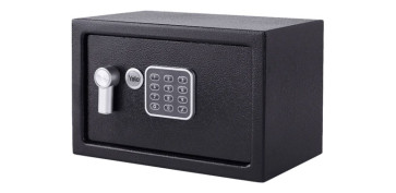 Material de carpintería - CAJA FUERTE SEGURIDAD YEC/200/DB2 CON ALARMA YALE 200 X 310 X 200 MM NEGRA
