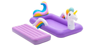 Camping, playa y aire libre - COLCHON INFANTIL 196X104X84CM HINCH BESTWAY UNICORNIO 67713