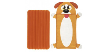 SACO DORM INFANTIL 132X76X10CM C/ COLCH HINCH BESTWAY PUPPY 