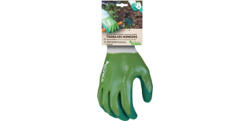 Guantes - GUANTE POLIESTER DOBLE RECUBRIMIENTO NITRILO TALLA 6