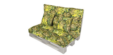 Librería y papeleria - COJIN PALET 120X80X20CM+120X50X20CM HT TEX/IMPERM INDIGO 4 P 