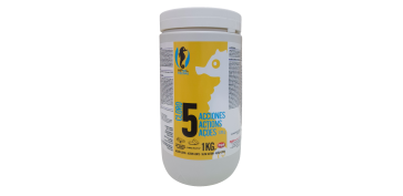 Piscinas, accesorios y complementos - CLORO PISCINA 5 ACCIONES P20 G 1KG