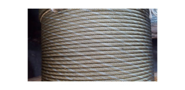 Cables y cadenas - CABLE ACERO GALVANIZADO ROLLO 50 M Ø 6 (6 X 7) +1 ALMA TEXTIL