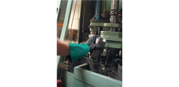 Guantes - GUANTE QUIMICO 09-30,5CM NYL/NIT VERDE/GRIS ALPHATEC 58-530W 