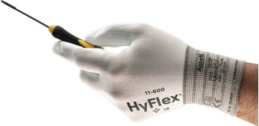 Guantes - GUANTE MECANICO 07 NYLON P/PU BLANCO HYFLEX 11-600 ANSELL 