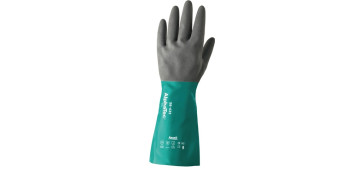Guantes - GUANTE QUIMICO 10-38CM ALG/NITRI VERDE/GRIS ALPHATEC 58-435 