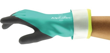 Guantes - GUANTE QUIMICO 09-35CM ANTICORTE NITRI VERDE ALPHATEC 58-735 