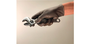 Guantes - GUANTE DESECHABLE NITRILO ANTRACITA TOUCHNTUFF 100UN TALLA 9,5-10