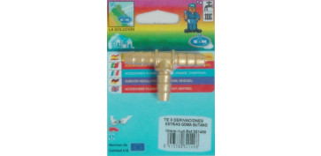 CONECTOR GOMA BUTANO EN T 10MM ESTRIA GOMA LAT S&M 