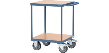 MESA RODANTE 2 PLATAFORMAS DE CARGA L 600 X AN 600 MM AZUL C 