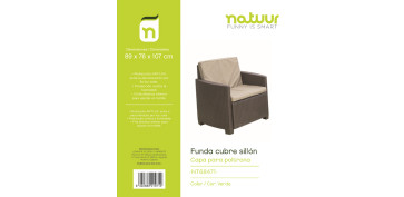 FUNDA PROT 89X76X107CM SILLON NATUUR PVC VERDE NT68471 