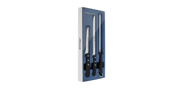 Cuchilleria - CUCHILLO JAMONERO SET UNIVERSAL ACERO NITRUM 3 PZ NEGRO