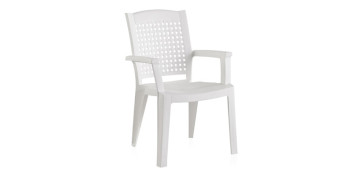 FOLLETO JARDIN OPTIMUS - SILLON RESINA APILABLE METAL BLANCO