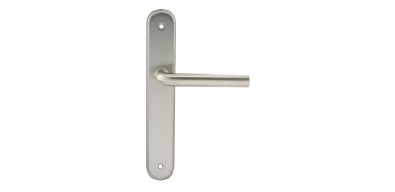 Material de carpintería - MANILLA 989 ZAMAK/ACERO PLACA (JUEGO) NIQUEL SATINADO