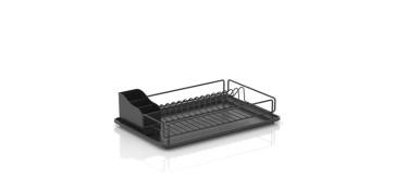 Ordenacion y conservacion de cocina - ESCURREPLATOS PLANO NEGRO 47,8 X 32,3 X 12CM