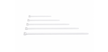 Fijación y Tornilleria - BRIDA NILON DENTADA BLANCA 4,8 X 370 MM 100 UDS