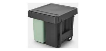 Menaje - CUBO INTERIOR 10+10+20L GRIS/VERDE JADE