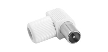 Instalación imagen, sonido y telefonía - CONECTOR ANTENA COAXIAL MACHO ACODADO 9,5MM 