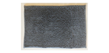 Alfombras y cortinas - ALFOMBRA BAÑO ANTRACITA 40 X 60 CM