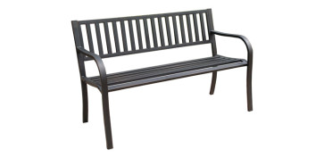 FOLLETO JARDIN 2025 OPTIMUS - BANCO JARDIN METALICO NEGRO 127 X 60 X 80 CM