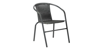 FOLLETO JARDIN 2025 OPTIMUS - SILLA ACERO RATAN SINTETICO GRIS ANTRACITA