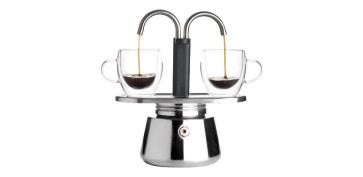 Utensilios de cocina - CAFETERA MINI EXPRES INOX 2 TAZAS