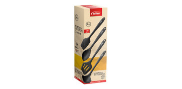 UTENSILIOS COCINA SET 4 UDS SILICONA NEGRA