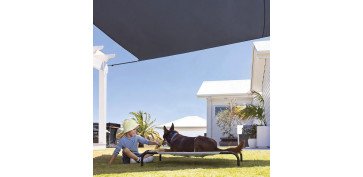 Cercado y ocultacion jardin - TOLDO VELA SOMBREO CUADRADO HEATSHIELD 180 GR 3,6 X 3,6 ANTRACITA