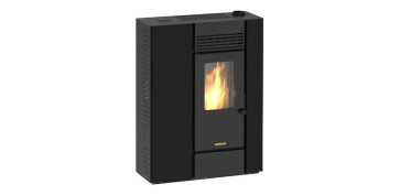 Calefacción por biomasa - ESTUFA DE PELLET APIA WIESBERG 10,57 KW NEGRA