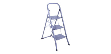 Escaleras - TABURETE ESCALERA PRAKTICO 3 PELDAÑOS GRIS
