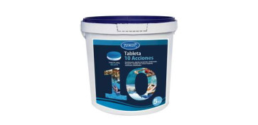 Piscinas, accesorios y complementos - CLORO 10 ACCIONES TABLETA 5KG T-200GR BICAPA 
